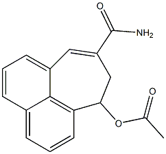 10-Acetyloxy-9,10-dihydrocyclohepta[de]naphthalene-8-carboxamide Structure