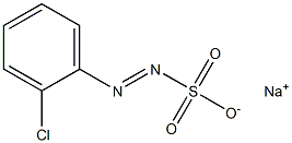 o-Chlorobenzenediazosulfonic acid sodium salt Structure