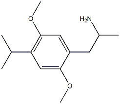 1-Methyl-2-[4-isopropyl-2,5-dimethoxyphenyl]ethanamine Structure