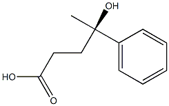 [R,(-)]-4-Hydroxy-4-phenylvaleric acid 구조식 이미지