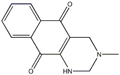 3-Methyl-1,2,3,4-tetrahydrobenzo[g]quinazoline-5,10-dione Structure