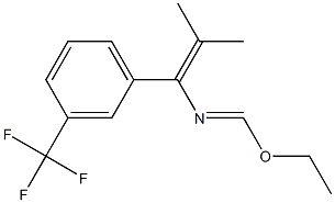 1-[3-(Trifluoromethyl)phenyl]-1-[(ethoxy)methyleneamino]-2-methyl-1-propene Structure