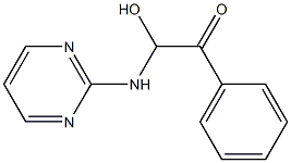 2-[[2-Phenyl-1-hydroxy-2-oxoethyl]amino]pyrimidine 구조식 이미지