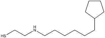 2-[(6-Cyclopentylhexyl)amino]ethanethiol 구조식 이미지