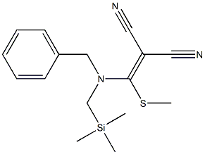 [[N-(Trimethylsilylmethyl)benzylamino](methylthio)methylene]malononitrile 구조식 이미지