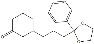 2-Phenyl-2-[3-(3-oxocyclohexyl)propyl]-1,3-dioxolane Structure