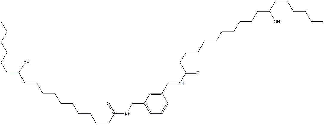 N,N'-(1,3-Phenylenebismethylene)bis(12-hydroxystearamide) 구조식 이미지