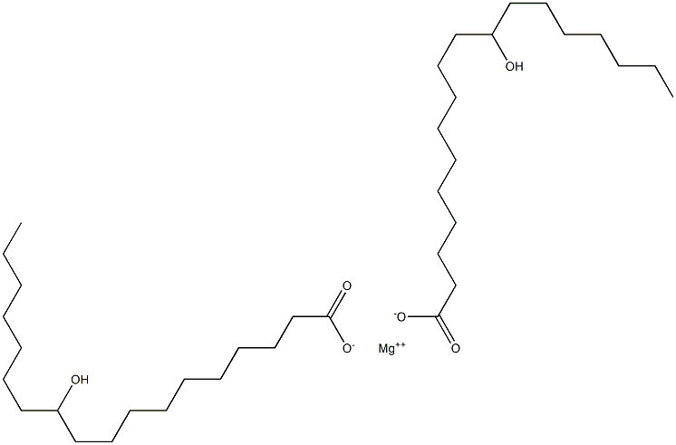 Bis(11-hydroxystearic acid)magnesium salt 구조식 이미지