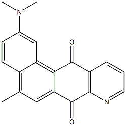 5-Methyl-2-(dimethylamino)naphtho[1,2-g]quinoline-7,12-dione Structure