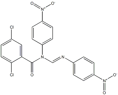 N1-(2,5-Dichlorobenzoyl)-N1,N2-bis(4-nitrophenyl)formamidine 구조식 이미지