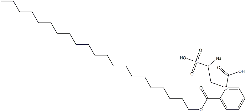 Phthalic acid 1-henicosyl 2-(2-sodiosulfoethyl) ester 구조식 이미지