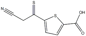 5-(Cyanothioacetyl)-2-thiophenecarboxylic acid Structure