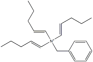 Tri(1-pentenyl)benzylaminium 구조식 이미지