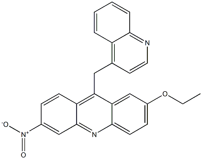 2-Ethoxy-6-nitro-9-[(4-quinolyl)methyl]acridine 구조식 이미지