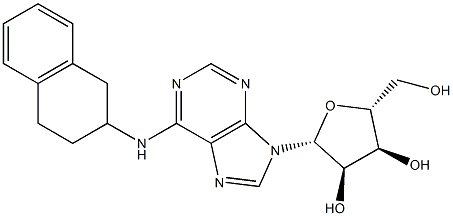 N-[[1,2,3,4-Tetrahydronaphthalen]-2-yl]adenosine Structure