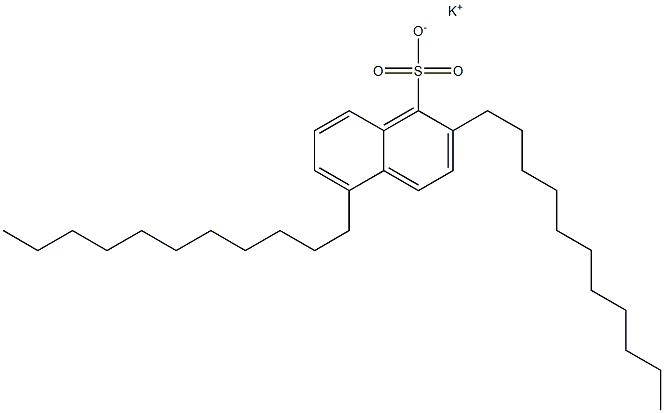 2,5-Diundecyl-1-naphthalenesulfonic acid potassium salt Structure