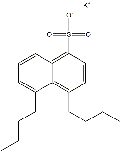 4,5-Dibutyl-1-naphthalenesulfonic acid potassium salt Structure