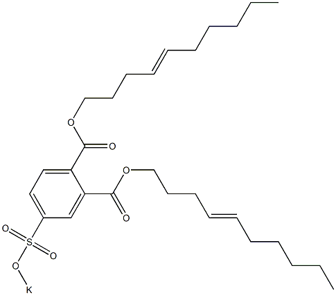 4-(Potassiosulfo)phthalic acid di(4-decenyl) ester Structure