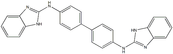 2,2'-[1,1'-Biphenyl-4,4'-diylbis(imino)]bis(1H-benzimidazole) Structure