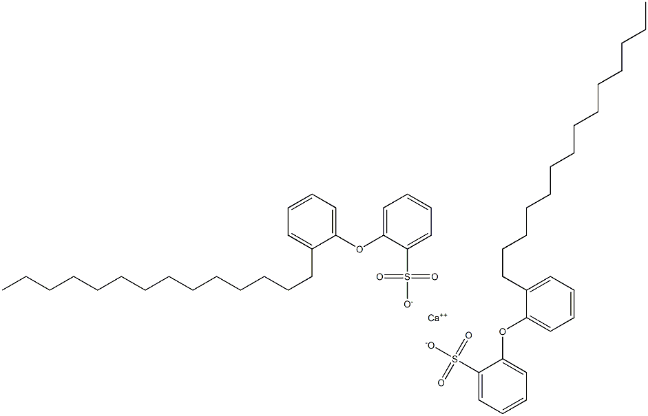 Bis[2-(2-tetradecylphenoxy)benzenesulfonic acid]calcium salt 구조식 이미지