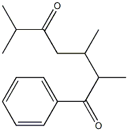 1-Phenyl-2,3,6-trimethyl-1,5-heptanedione 구조식 이미지