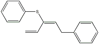 (3E)-5-Phenyl-3-(phenylthio)-1,3-pentadiene 구조식 이미지