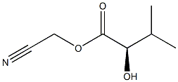 [R,(+)]-2-Hydroxy-3-methylbutyric acid cyanomethyl ester 구조식 이미지