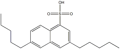 3,6-Dipentyl-1-naphthalenesulfonic acid 구조식 이미지