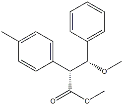 (2R,3R)-3-Methoxy-2-(4-methylphenyl)-3-phenylpropionic acid methyl ester Structure