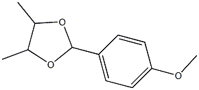 2-(4-Methoxyphenyl)-4,5-dimethyl-1,3-dioxolane 구조식 이미지