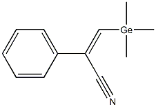 (Z)-2-Phenyl-3-(trimethylgermyl)propenenitrile Structure