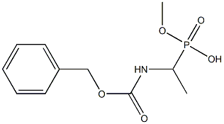 1-(Benzyloxycarbonylamino)ethylphosphonic acid methyl ester Structure