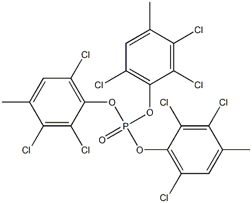 Phosphoric acid tris(2,3,6-trichloro-4-methylphenyl) ester 구조식 이미지