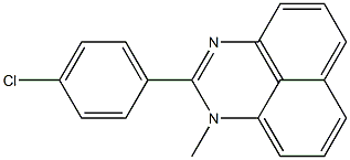 2-(4-Chlorophenyl)-1-methyl-1H-perimidine 구조식 이미지