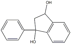 1-Phenylindane-1,3-diol 구조식 이미지