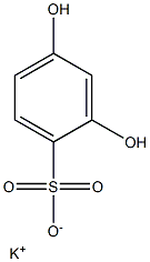 2,4-Dihydroxybenzenesulfonic acid potassium salt Structure