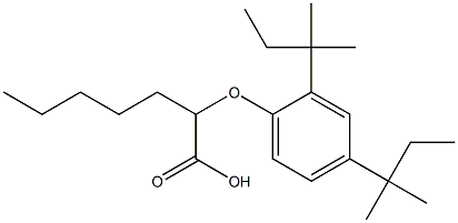 2-(2,4-Di-tert-pentylphenoxy)heptanoic acid Structure