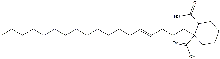 Cyclohexane-1,2-dicarboxylic acid hydrogen 1-(4-octadecenyl) ester Structure