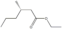[S,(-)]-3-Methylhexanoic acid ethyl ester 구조식 이미지
