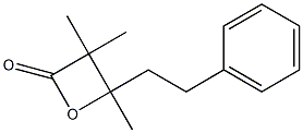 3,3,4-Trimethyl-4-(2-phenylethyl)oxetan-2-one 구조식 이미지