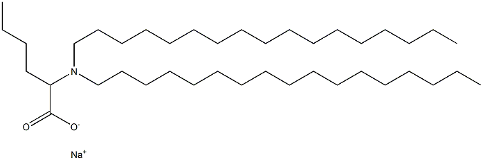 2-(Diheptadecylamino)hexanoic acid sodium salt 구조식 이미지