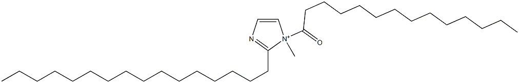 2-Hexadecyl-1-methyl-1-tetradecanoyl-1H-imidazol-1-ium 구조식 이미지