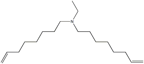 N-Ethyl-N,N-di(7-octenyl)amine 구조식 이미지