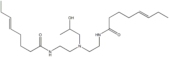 N,N'-[2-Hydroxypropyliminobis(2,1-ethanediyl)]bis(5-octenamide) Structure