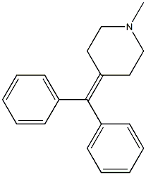 1-Methyl-4-(diphenylmethylene)piperidine 구조식 이미지