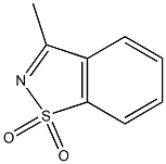 3-Methyl-1,2-benzisothiazole 1,1-dioxide 구조식 이미지