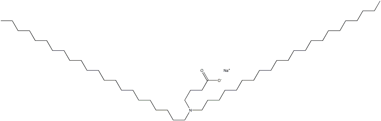 4-(Didocosylamino)butyric acid sodium salt 구조식 이미지