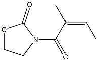 (Z)-2-Methyl-1-(2-oxo-3-oxazolidinyl)-2-buten-1-one 구조식 이미지