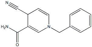 1-Benzyl-4-cyano-1,4-dihydro-3-pyridinecarboxamide 구조식 이미지