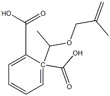 Phthalic acid hydrogen 2-[1-(2-methyl-2-propenyloxy)ethyl] ester Structure